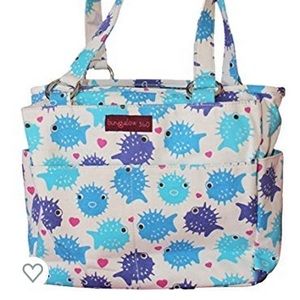 Puffer Fish Durable Canvas Purse / Handbag